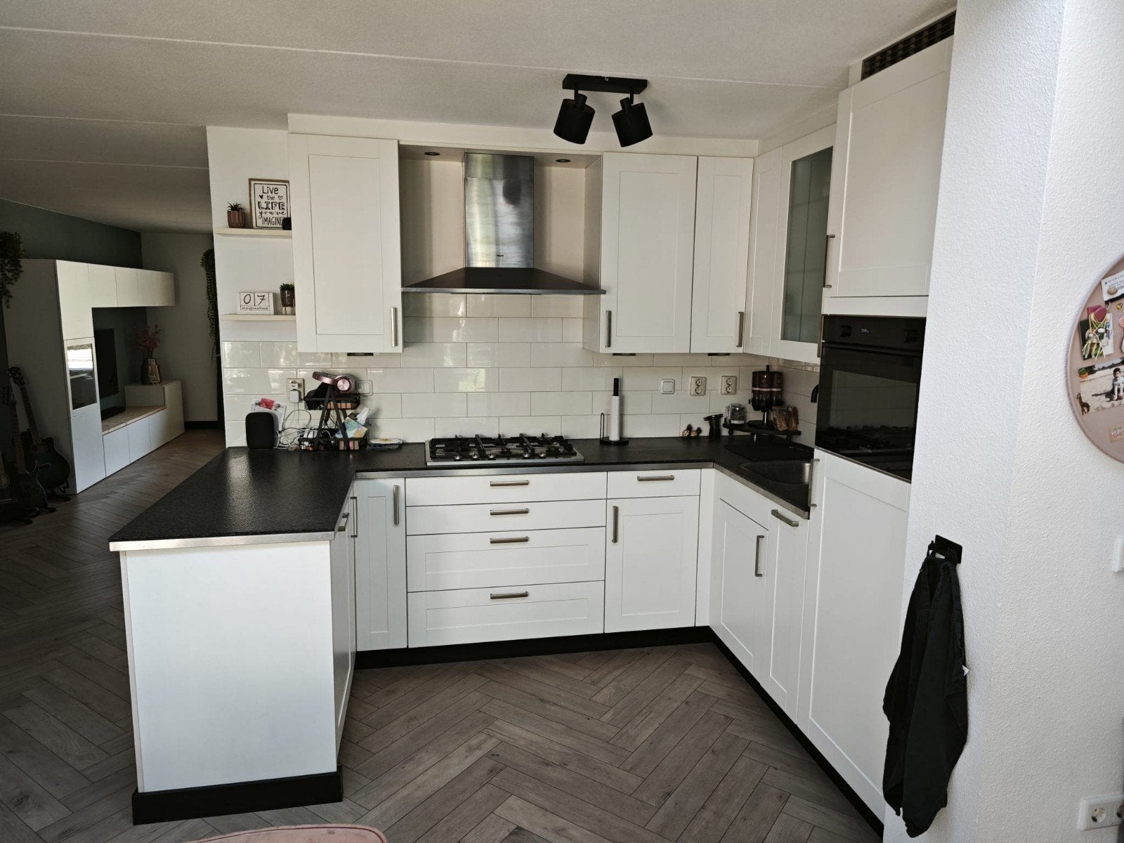 Degelijke U-vorm keuken, Huis en Inrichting, Ophalen, Gebruikt, U-keuken, Overige kleuren