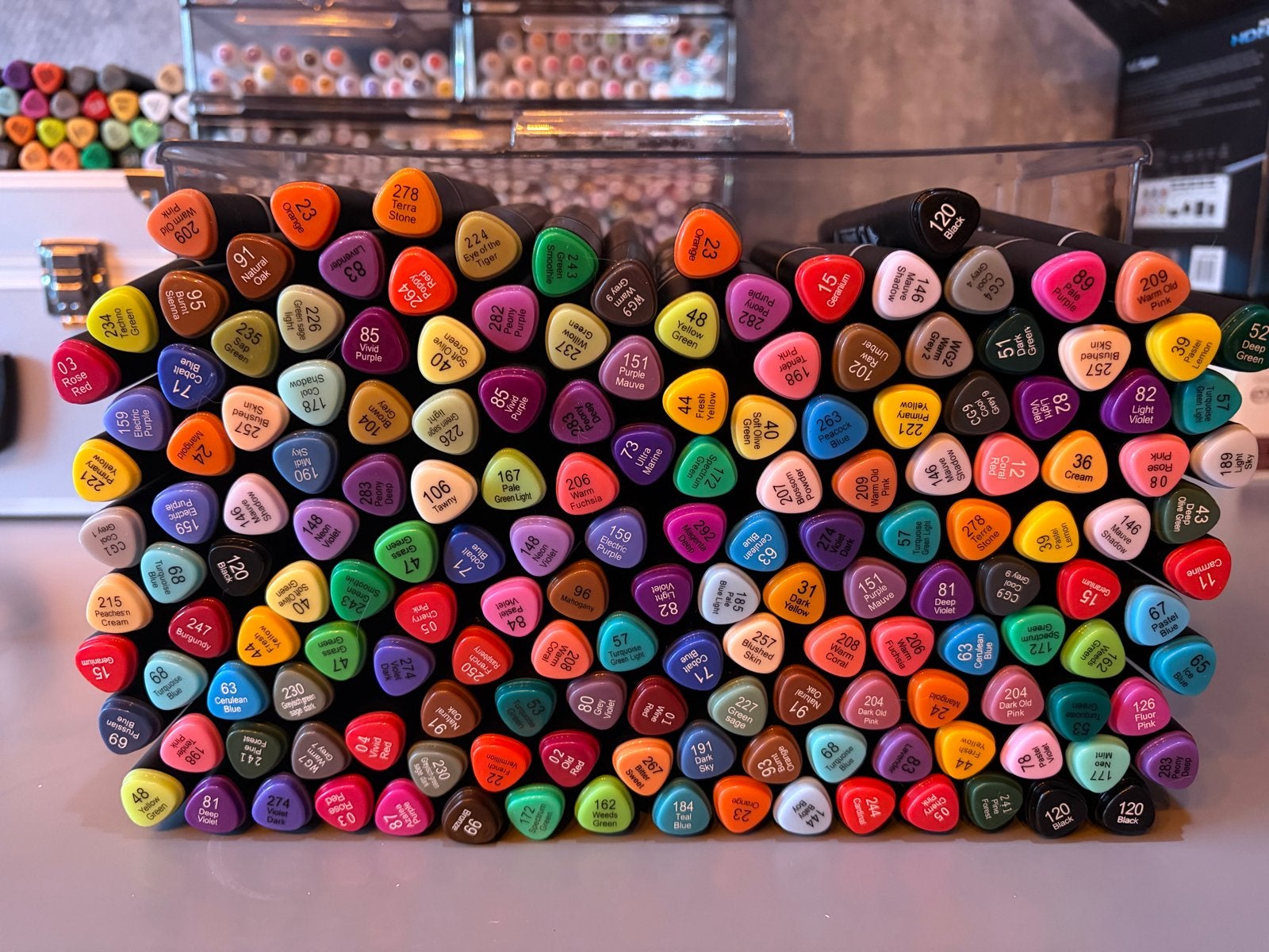 Decotime Twinmarkers/ Alcoholmarkers 140+, Hobby en Vrije tijd, Ophalen of Verzenden, Gebruikt, Overige typen