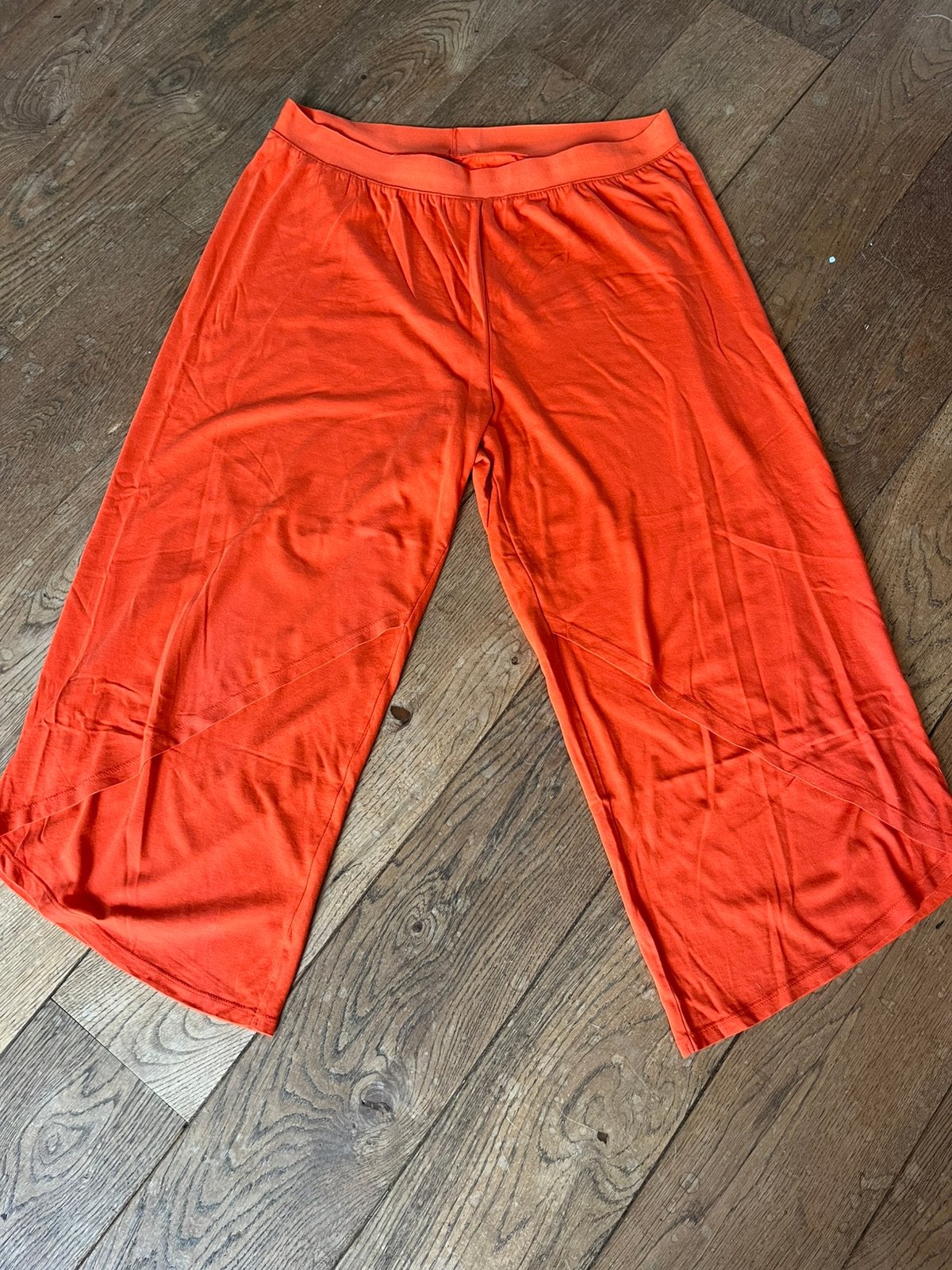 Een oranje, tricot broek van Gudrun Sjoden Maat XL, Kleding | Dames, Maat 46/48 (XL) of groter, Oranje, Ophalen of Verzenden, Zo goed als nieuw