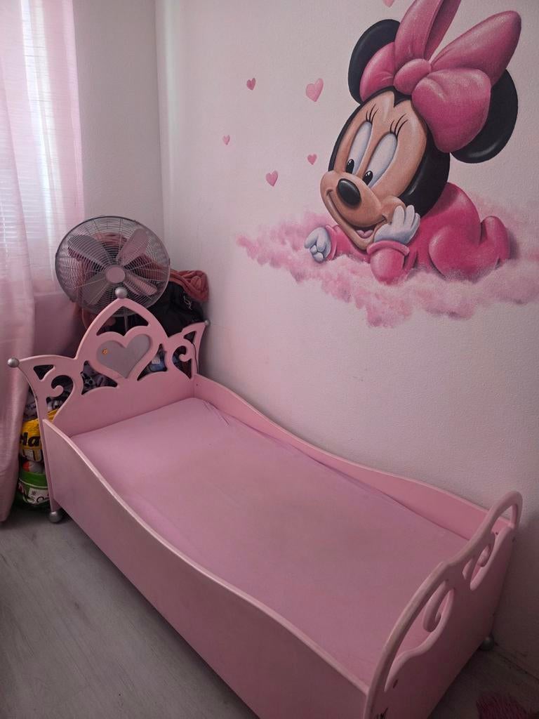Prinsessenbed, 85 tot 100 cm, Gebruikt, Ophalen of Verzenden, Lattenbodem