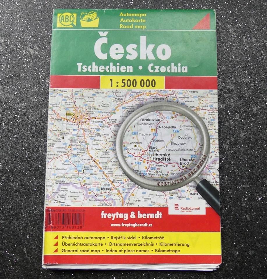 Wegenkaart Tsjechië 1:500000 kaart Freytag & Berndt, Gelezen, 2000 tot heden, Landkaart, Europa Overig