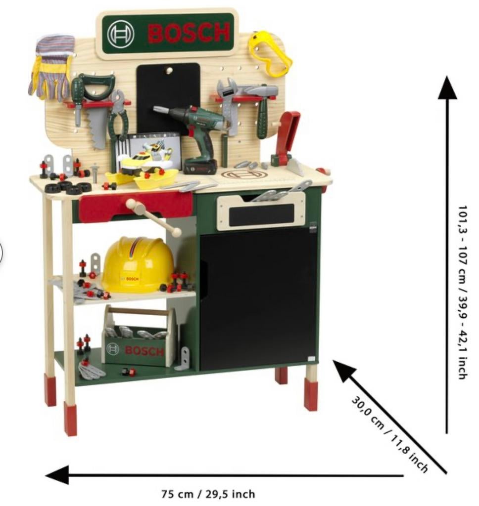 Bosch Werkbank voor Kinderen - Speelgoed Werkbank, Klantenservice@roebke.nl, Knutselen, Nieuw, Ophalen of Verzenden