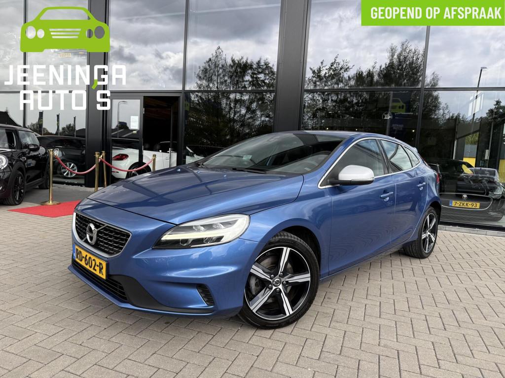 Volvo V40 2.0 T4 R-Design|Trekhaak|Navi|Stoelverwarming, Auto's, Voorwielaandrijving, Gebruikt, Blauw, Bedrijf