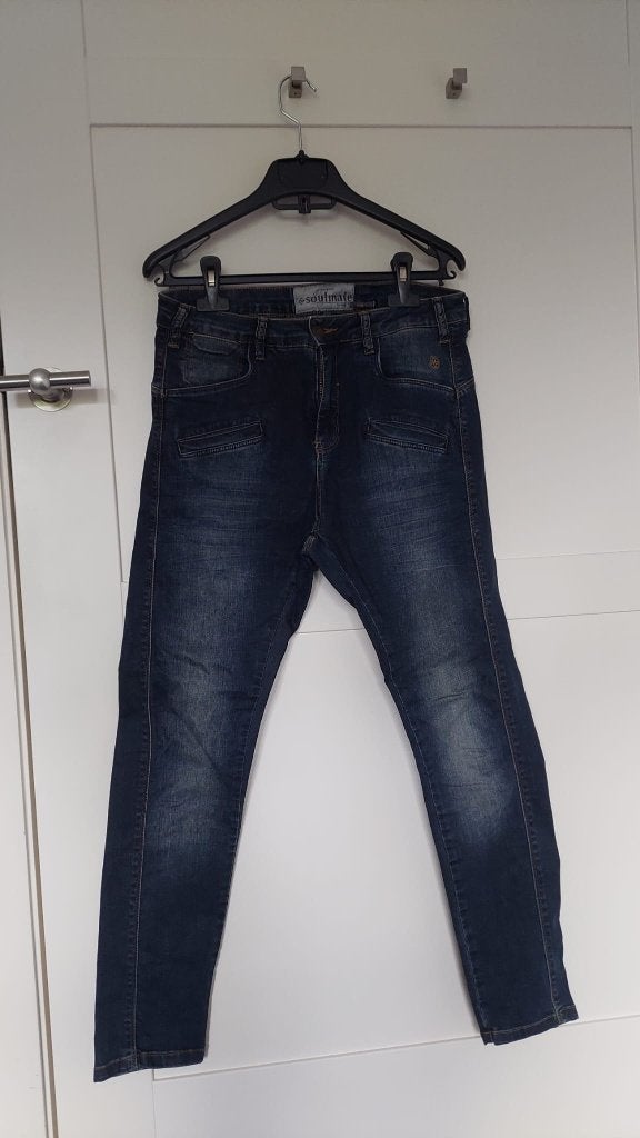 Spijkerbroek - donkerblauw - Soulmate - Maat S / 36, Kleding | Dames, Blauw, Nieuw, Ophalen of Verzenden, Soulmate