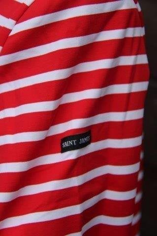 Vest rood/ wit Saint James mt 34 Vaste prijs, Saint James, Ophalen of Verzenden, Zo goed als nieuw, Maat 34 (XS) of kleiner