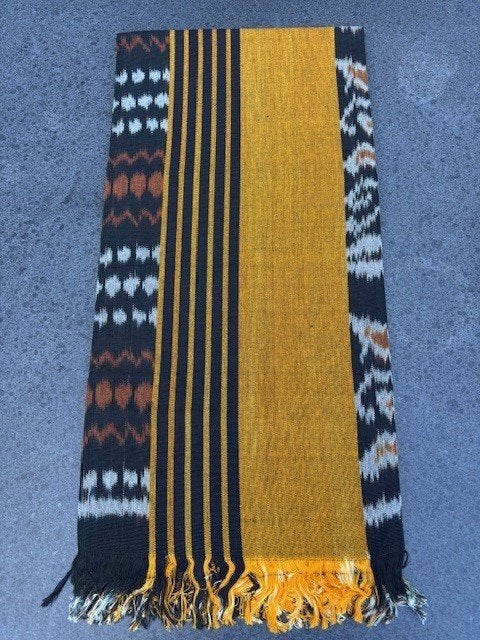 Ikat Tafelkleden 250x120 cm, handgeweven, 100% katoen, Bali, Nieuw, Ophalen of Verzenden, Overige kleuren, Franjes/kwastjes
