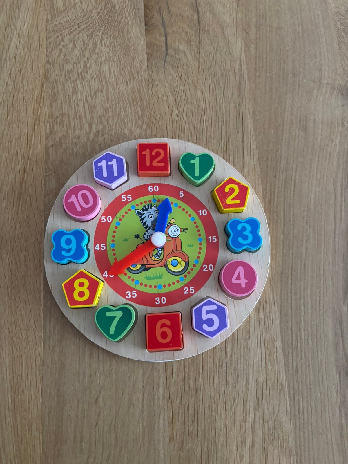Klokkijken cijfers en vormen leren kinderen, Ophalen of Verzenden