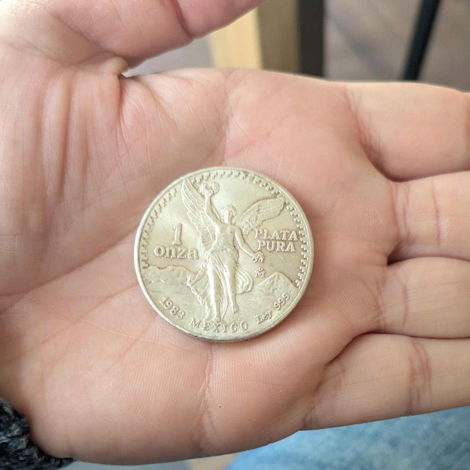 1 oz zilveren Libertad - 1983, Postzegels en Munten, Ophalen of Verzenden, Noord-Amerika