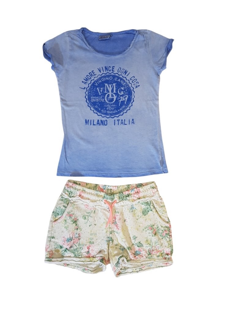 Leuk blauw VINGINO shirt Hella maat 10/ 140., Zo goed als nieuw, Vingino, Shirt of Longsleeve, Verzenden