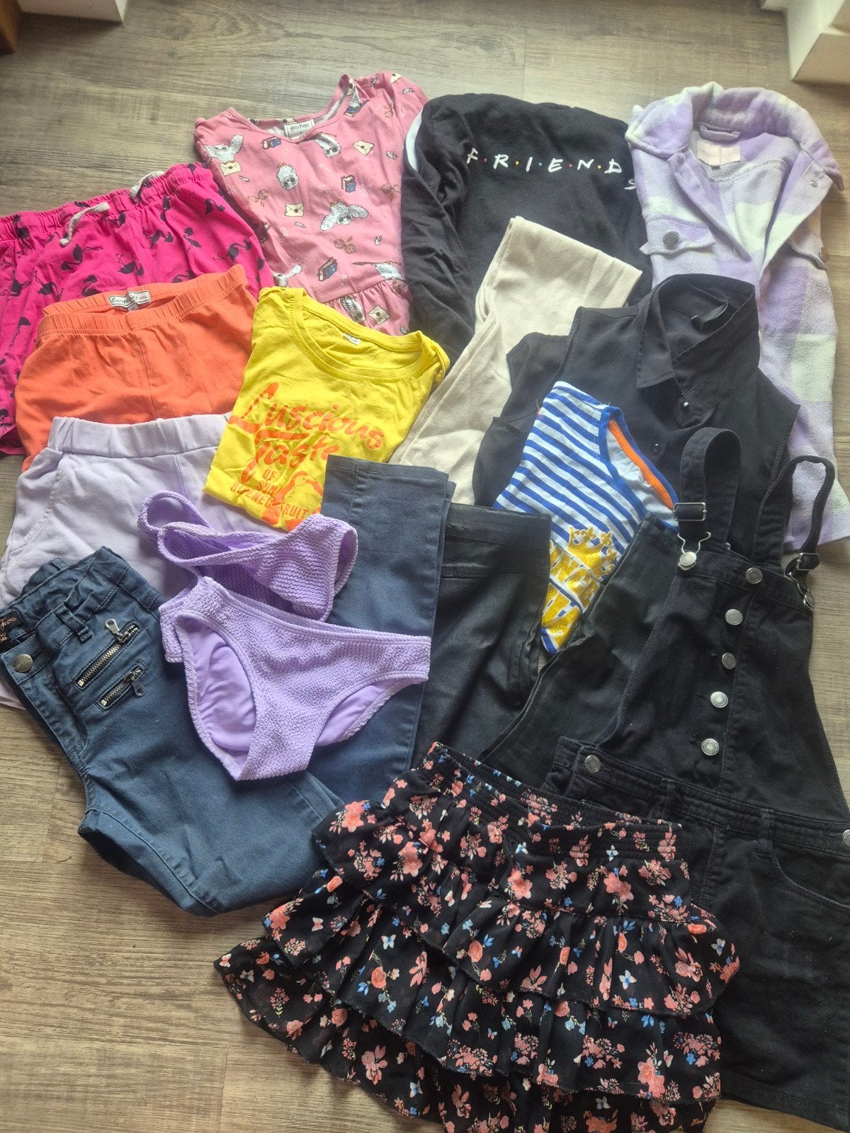 Meidenkleding pakket 15 items, maat 134/140, Ophalen of Verzenden, Mango, C&A, Meisje, Broek