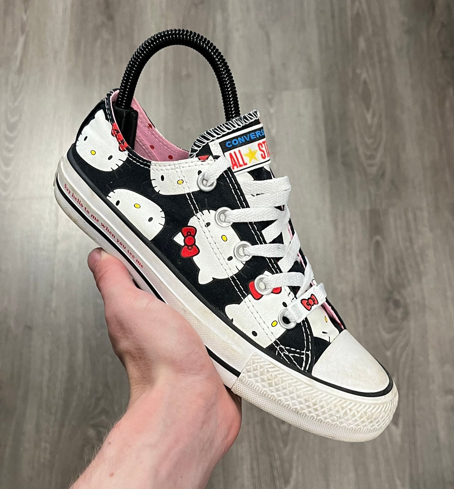 Converse All Star x Hello Kitty sneakers - Maat 36.5, Zwart, Ophalen of Verzenden, Sneakers of Gympen, Zo goed als nieuw