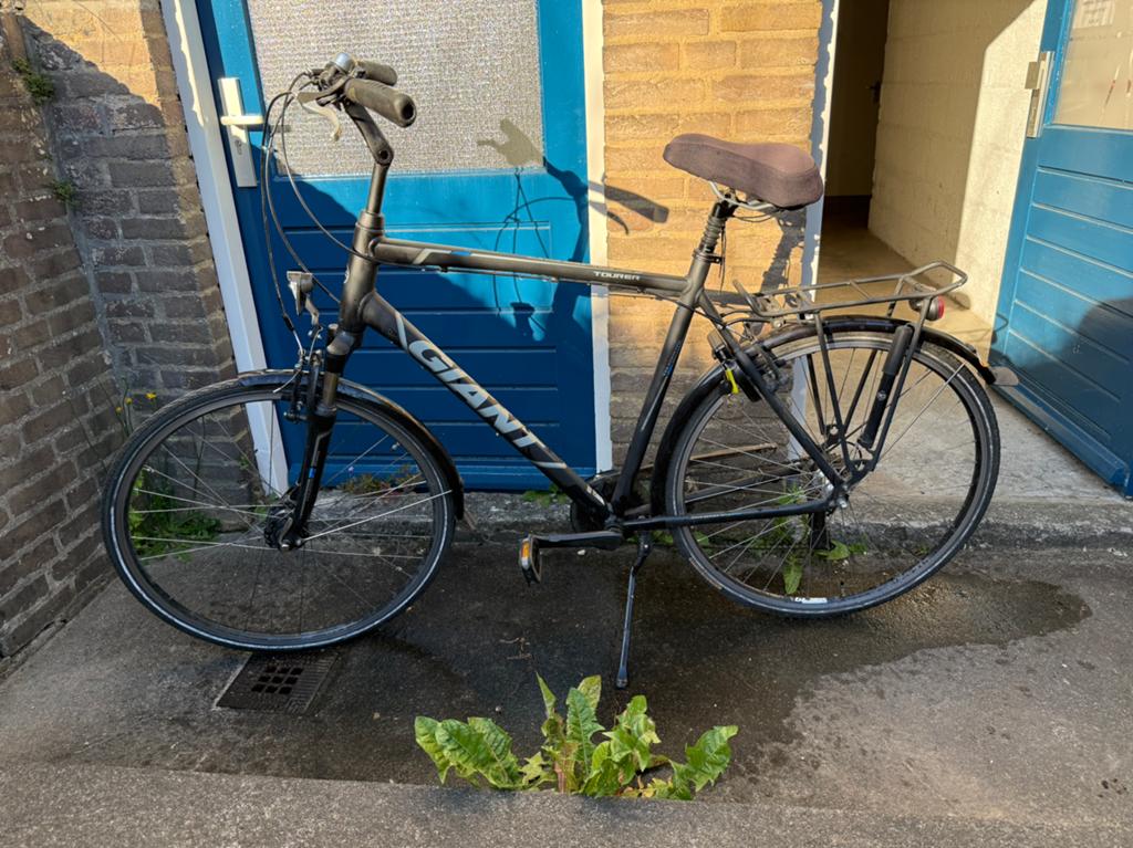 Giant tourer XL, Fietsen en Brommers, Ophalen, Gebruikt, Vering, Velgrem