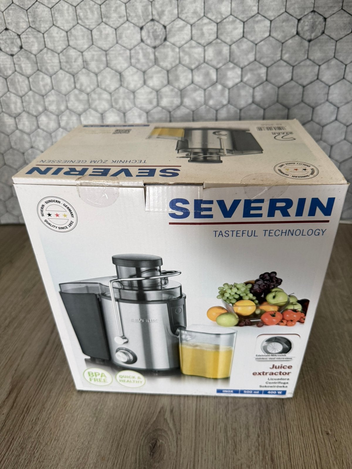 Severin sapcentrifuge sap juicer smoothies, Witgoed en Apparatuur, Juicers, Ophalen of Verzenden, Zo goed als nieuw, Elektrisch