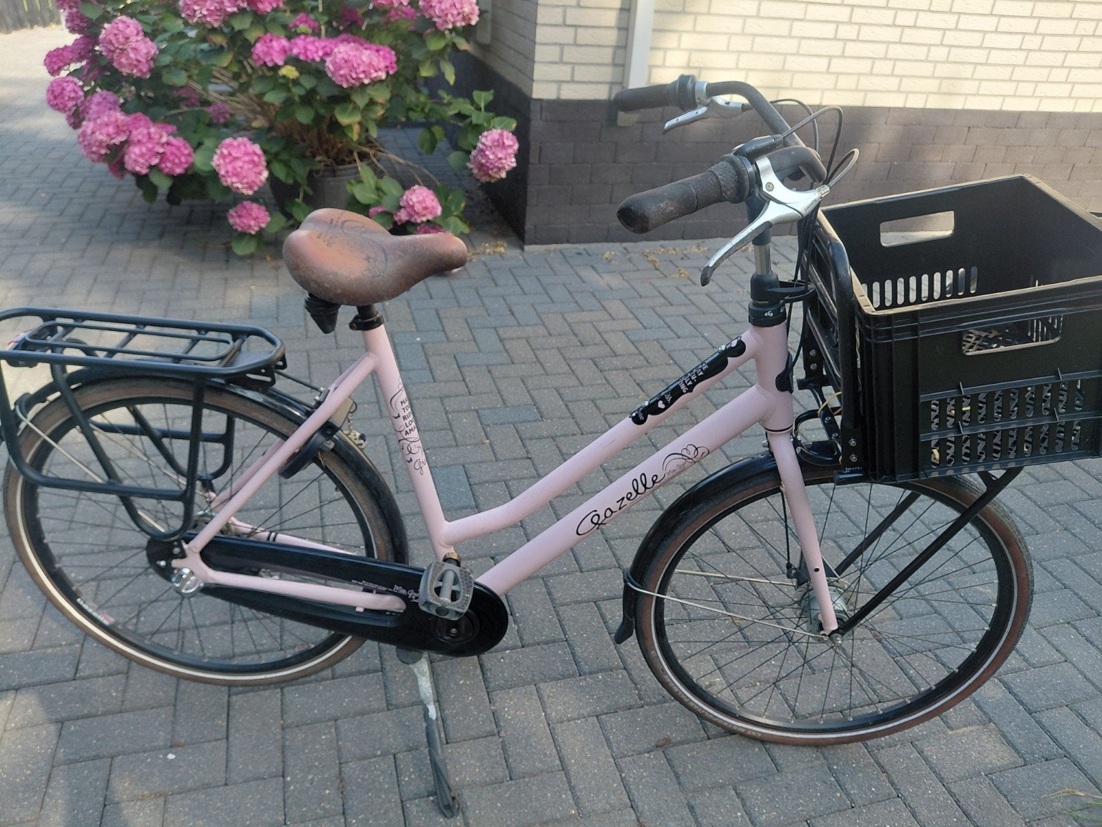 Gazelle dames fiets, Fietsen en Brommers, Ophalen, Gebruikt