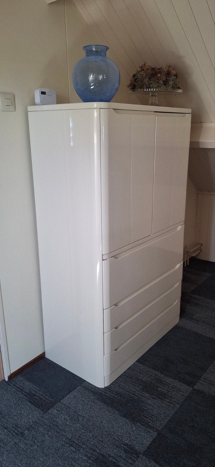 Witte kast met lades en deuren - Zo goed als nieuw, Huis en Inrichting, Overige materialen, Met lade(s), Zo goed als nieuw, Modern