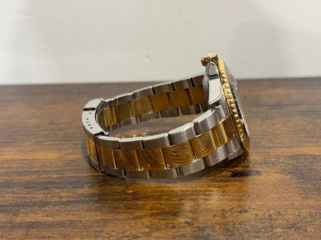 Rolex Submariner Date Blue Gold Steel 16613 / 2008 (Fullset), Sieraden, Tassen en Uiterlijk, Horloges | Heren, Staal, Rolex, Ophalen of Verzenden