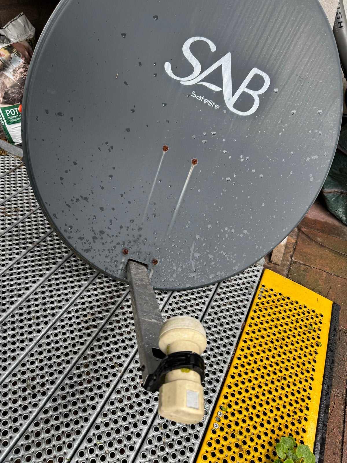 Complete Satelliet Set: Ontvanger, Schotel en Kabel, Ophalen, Gebruikt, (Schotel)antenne, Dreambox