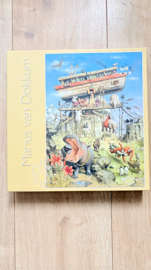 Puzzel zgan 100 stukjes. Marius van Dokkum, De ark van Noach, Ophalen of Verzenden, Meer dan 50 stukjes, Zo goed als nieuw, 6 jaar of ouder
