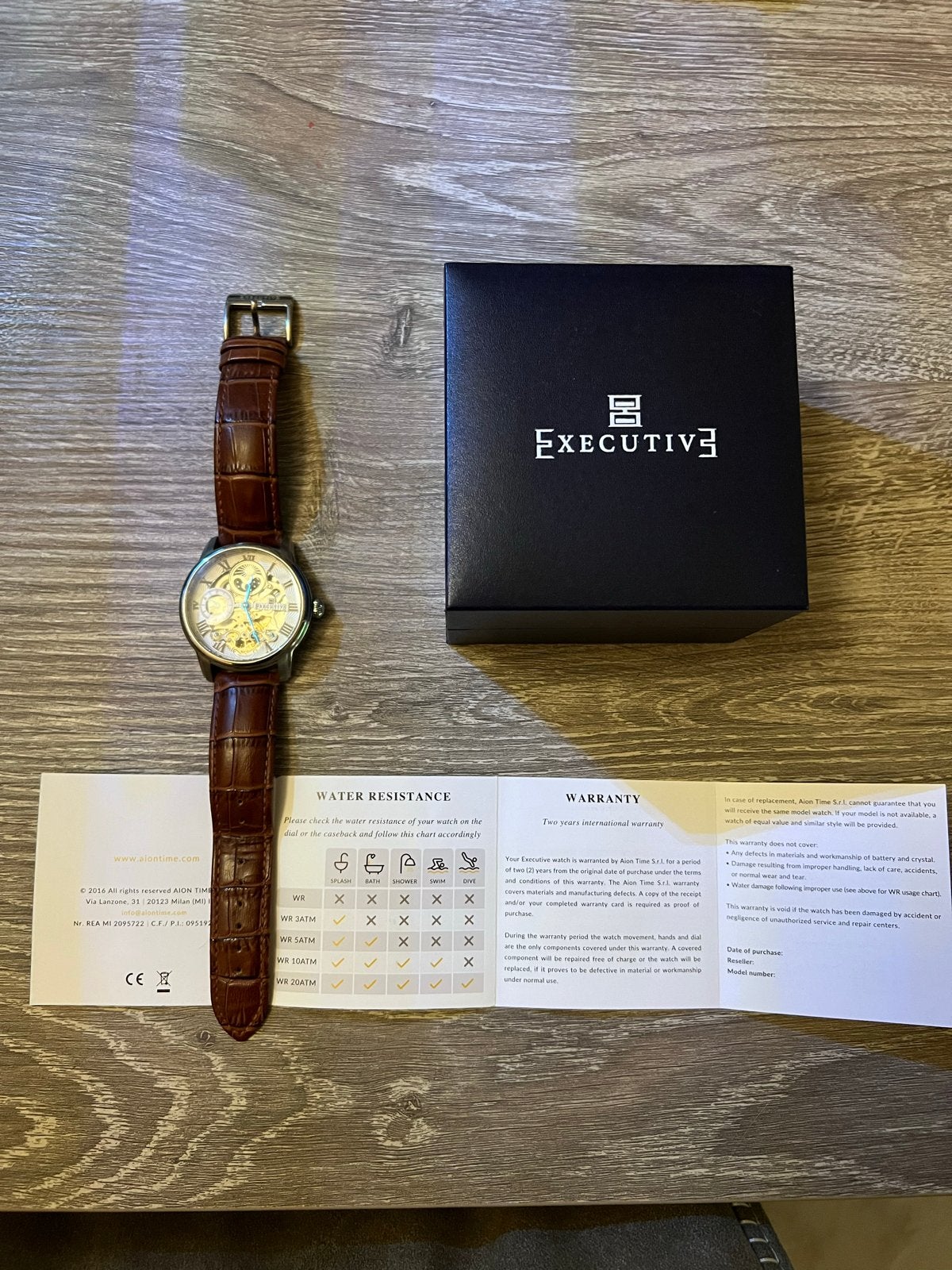 Executive Nicky Skeleton Horloge •Nieuwstaat•, Overige merken, Leer, Staal, Polshorloge