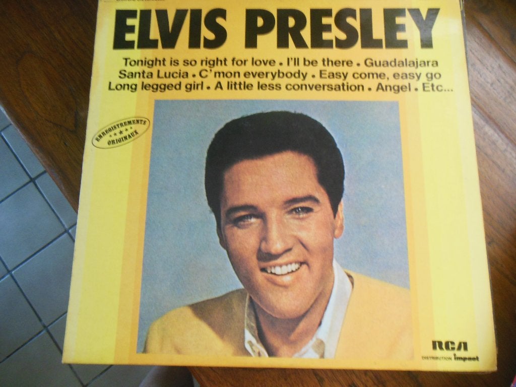 elvis presley lp vinyl record rca france langspeelplaat, LP, Gebruikt, Pop, Ophalen of Verzenden