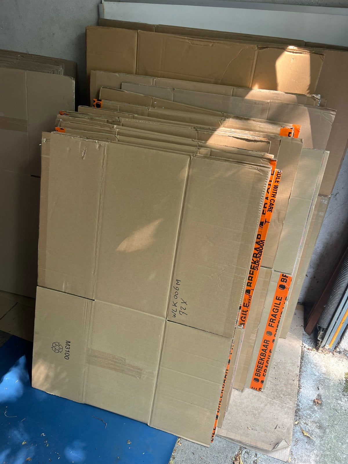 25 Verhuisdozen - Stevige en herbruikbare dozen, Ophalen, 40 tot 60 cm, Opvouwbaar, 50 tot 75 cm