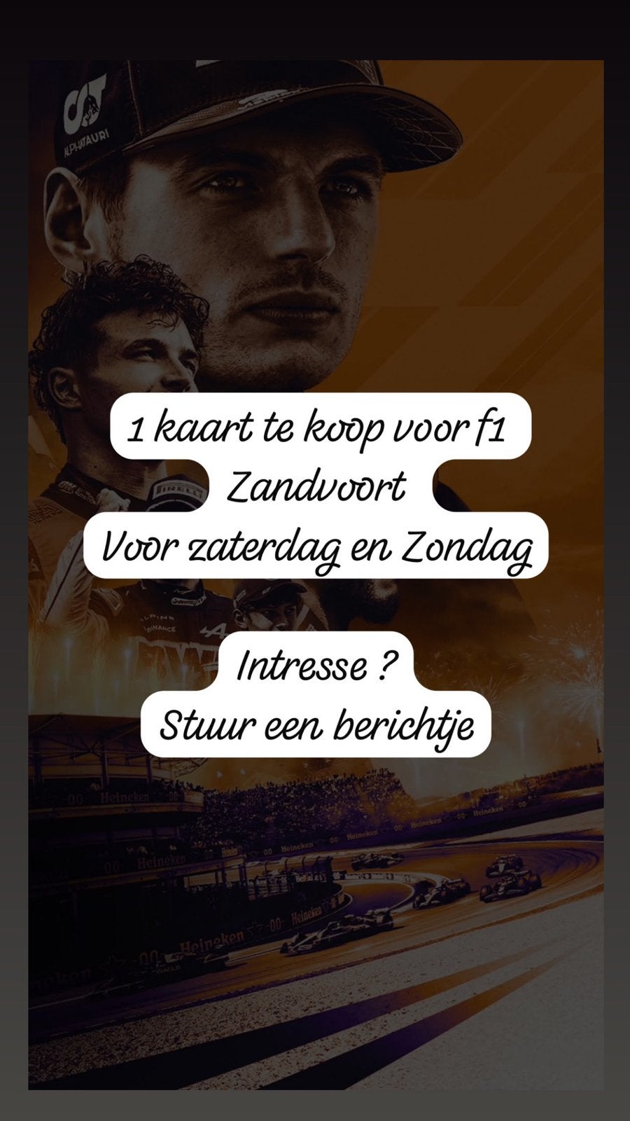 Dgp weekend za/zo f1 kaart, Eén persoon, Augustus