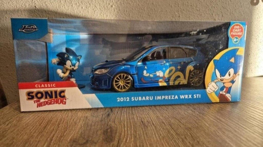 Sonic the Hedgehog Subaru Impreza

WRX STI - Jada Toys, Ophalen of Verzenden, Nieuw