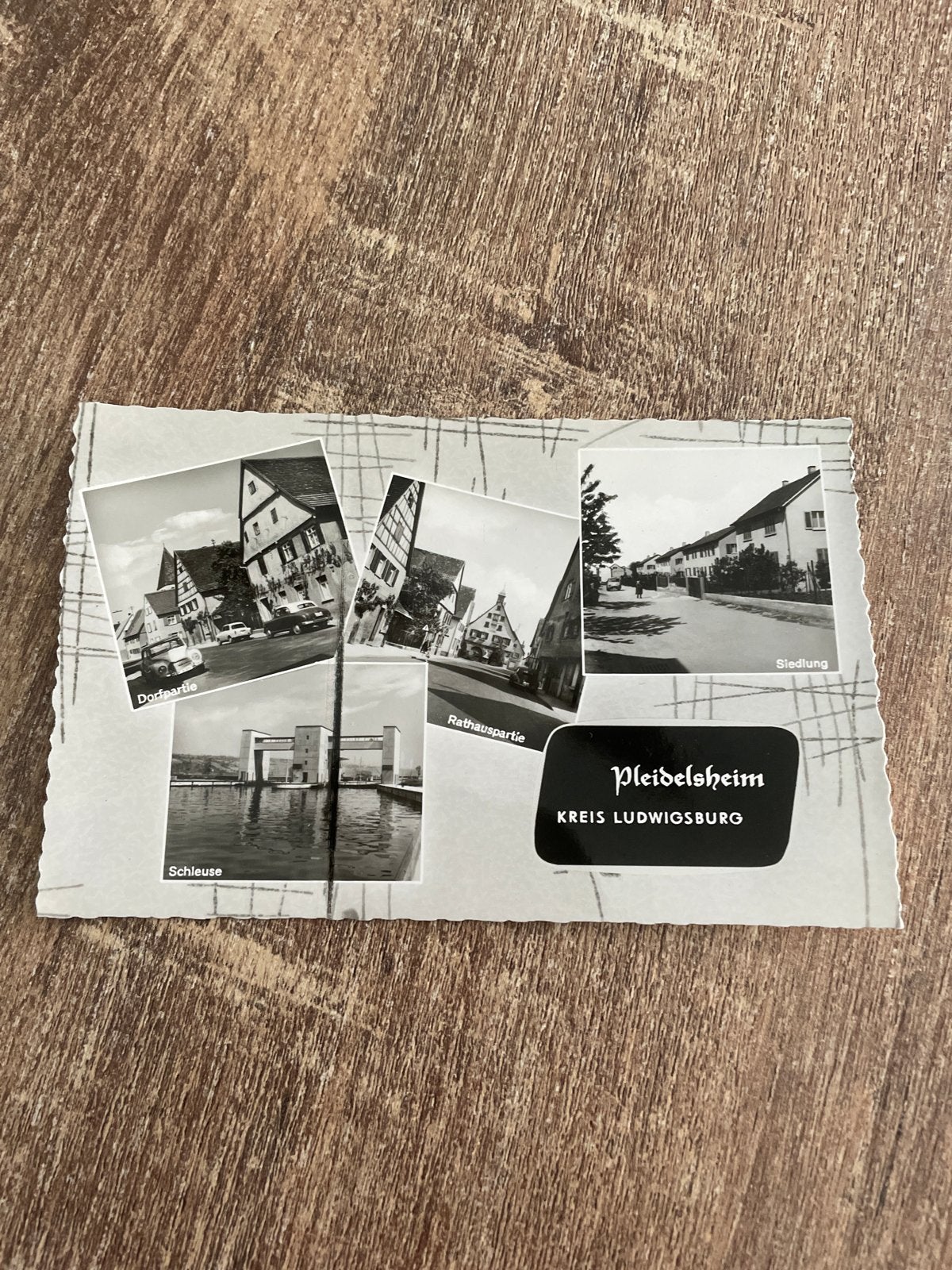 Oude ansichtkaart Pleidelsheim, Kreis Ludwigsburg (1961), Ophalen of Verzenden, 1960 tot 1980, Ongelopen, Duitsland