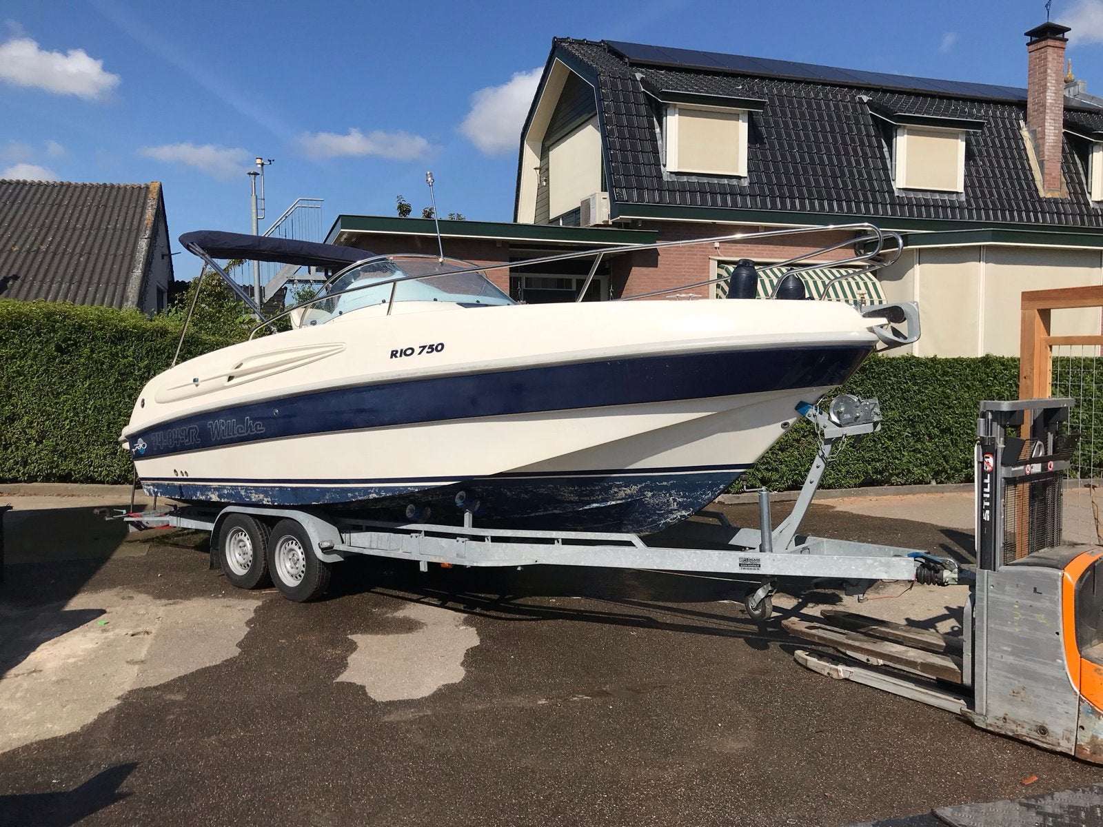 RIO 750 Day Cruiser - Diesel, 200 PK, Zwemplateau, Biminitop, Ophalen, Overige merken, 70 cm, Gebruikt