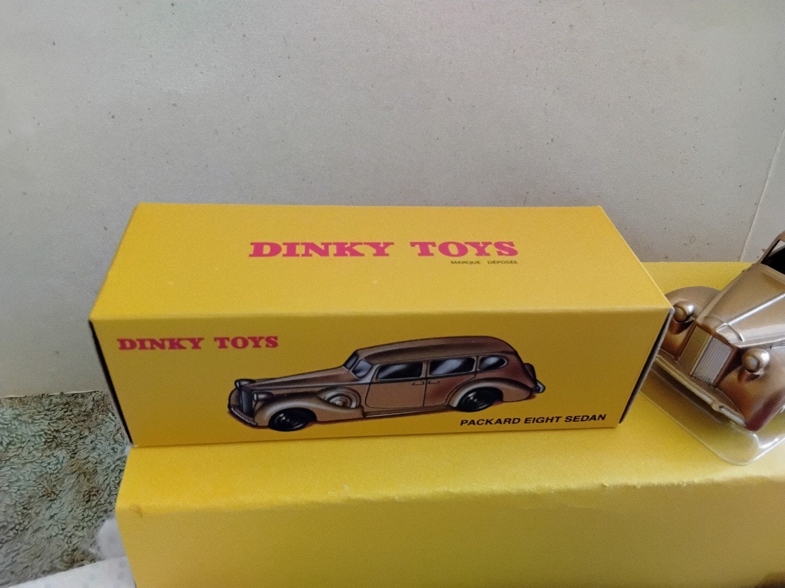 DINKY TOYS ATLAS   PACKARD EIGHT SEDAN  NO 24 P, Ophalen of Verzenden, Zo goed als nieuw, Auto, Dinky Toys