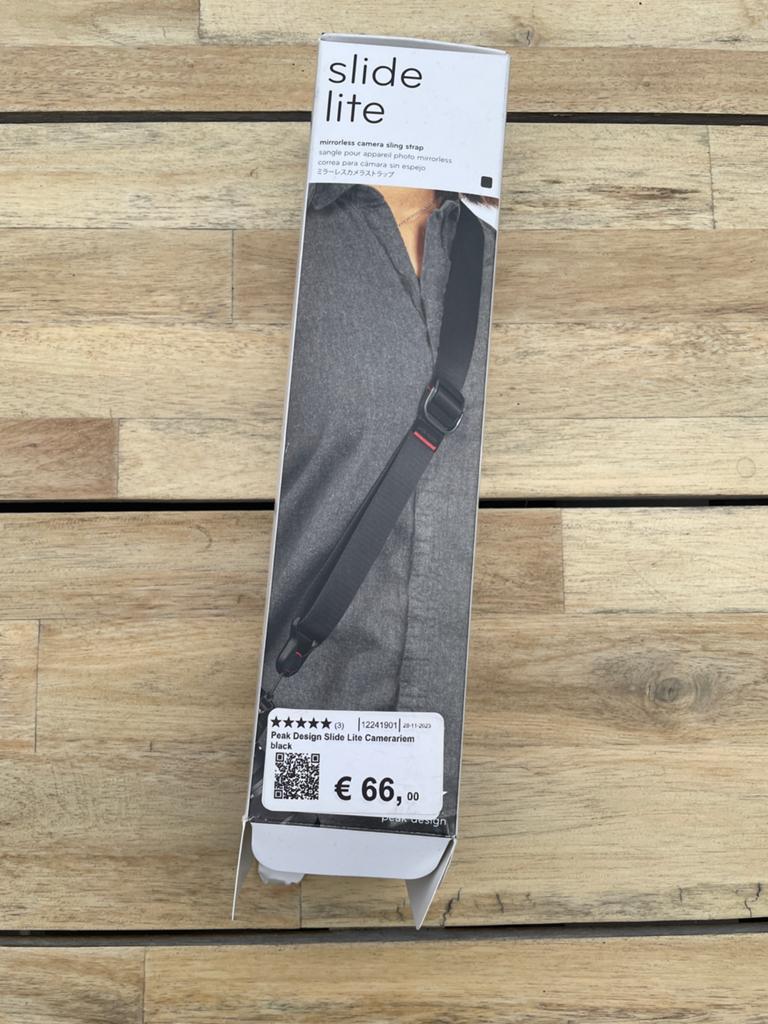 Peak Design Slide Lite Camerariem black, Ophalen of Verzenden, Nieuw, Overige typen