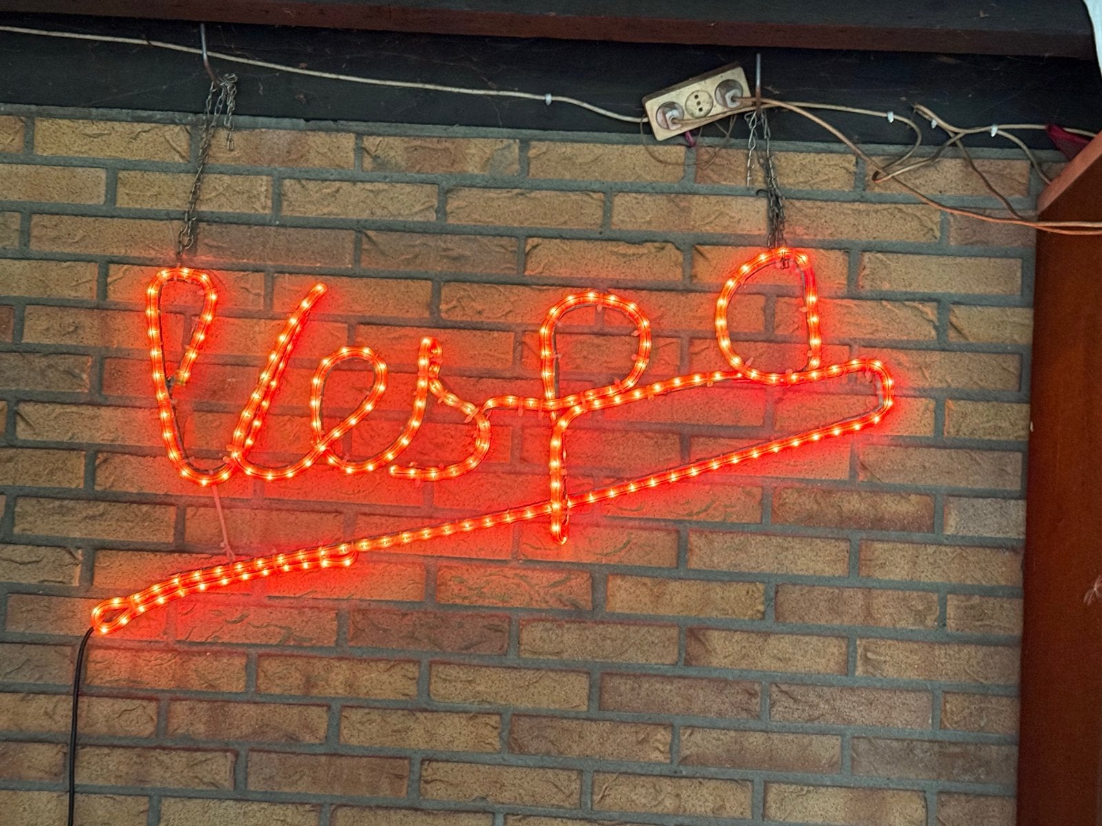 Vespa Neon Lichtreclame - Rood, Ophalen, Overige merken, Gebruikt, Kunststof