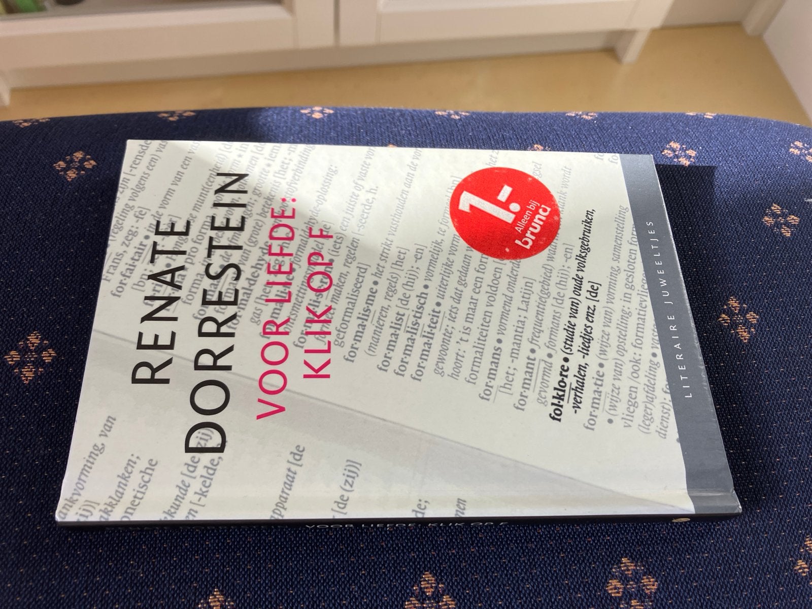 Renate Dorrestein - Voor Liefde: Klik op F (Literaire Juweel, Ophalen of Verzenden, Nieuw, Nederland