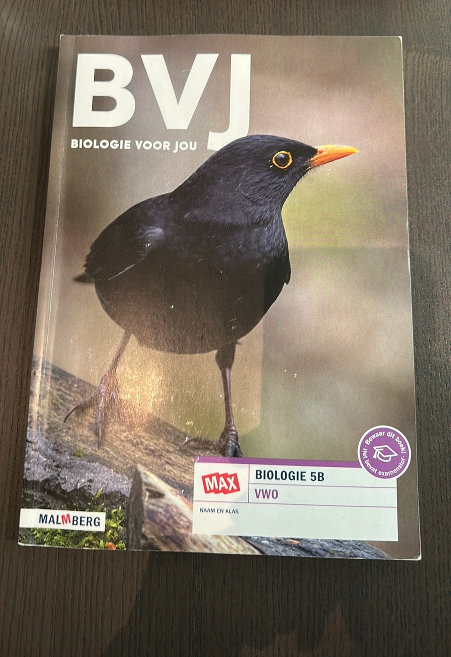 Biologie voor jou vwo 5B boek, Ophalen of Verzenden, Zo goed als nieuw, VWO, Biologie