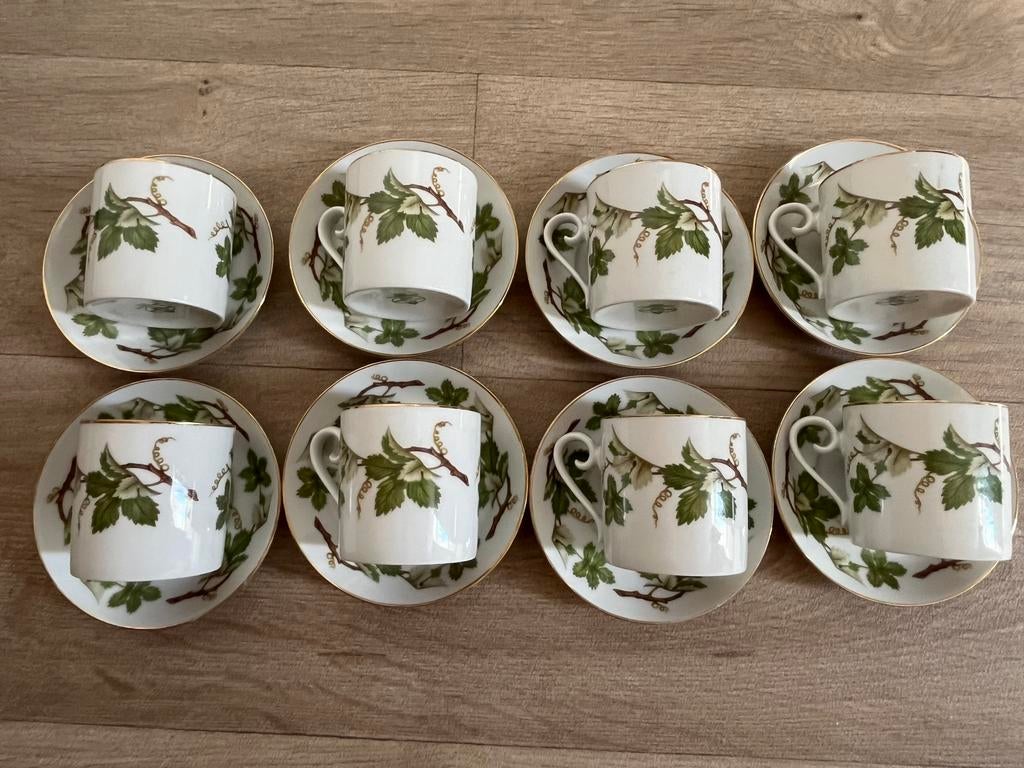 8 kop & schoteltjes- voor High Tea?, Ophalen of Verzenden, Zo goed als nieuw, Porselein, Kop en/of schotel