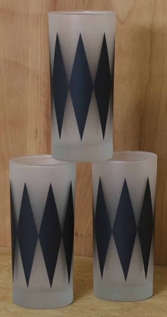 glazen zwarte ruiten melk glas, Ophalen of Verzenden, Zo goed als nieuw, Overige typen