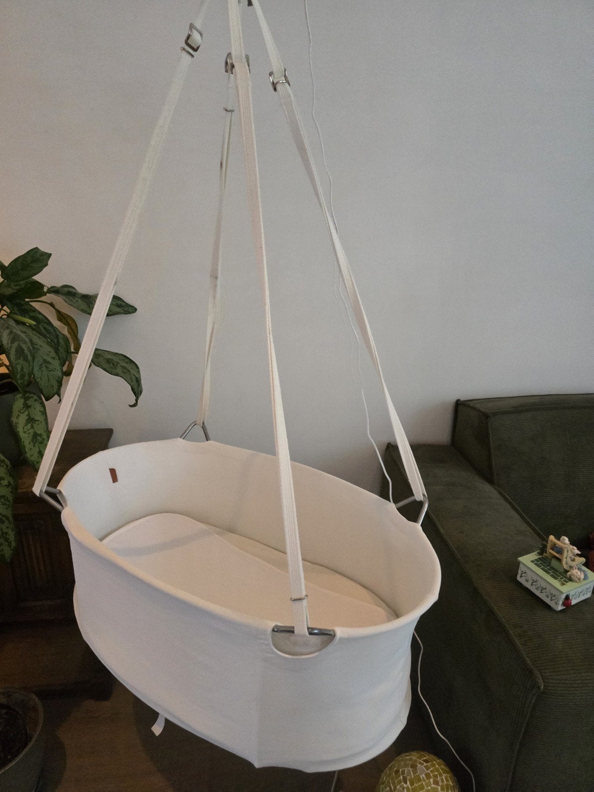 Leander hangwieg met matrasbeschermer, Ophalen of Verzenden, Gebruikt, Wieg