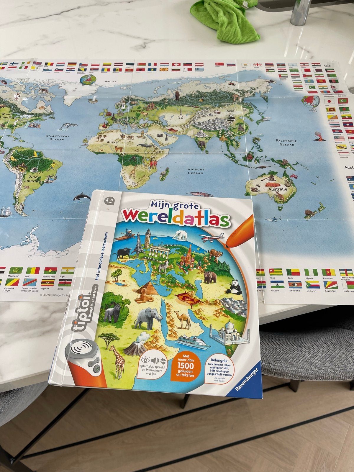 Tiptoi starterset met Wereldatlas en boerderijboek, Ophalen, Zo goed als nieuw, Taal en Lezen, Met geluid