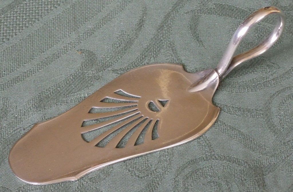 Nr A210: Verzilverde jugendstil taartschep merk Gero 90, Antiek en Kunst, Ophalen of Verzenden