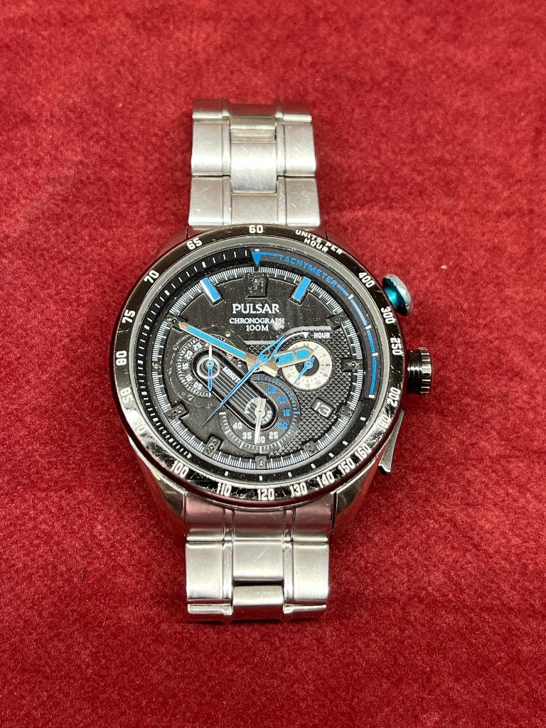 LOOP OF SLOOP ! Pulsar horloge VK63-X016 . 330540, Ophalen of Verzenden, Gebruikt, Zilver, Android