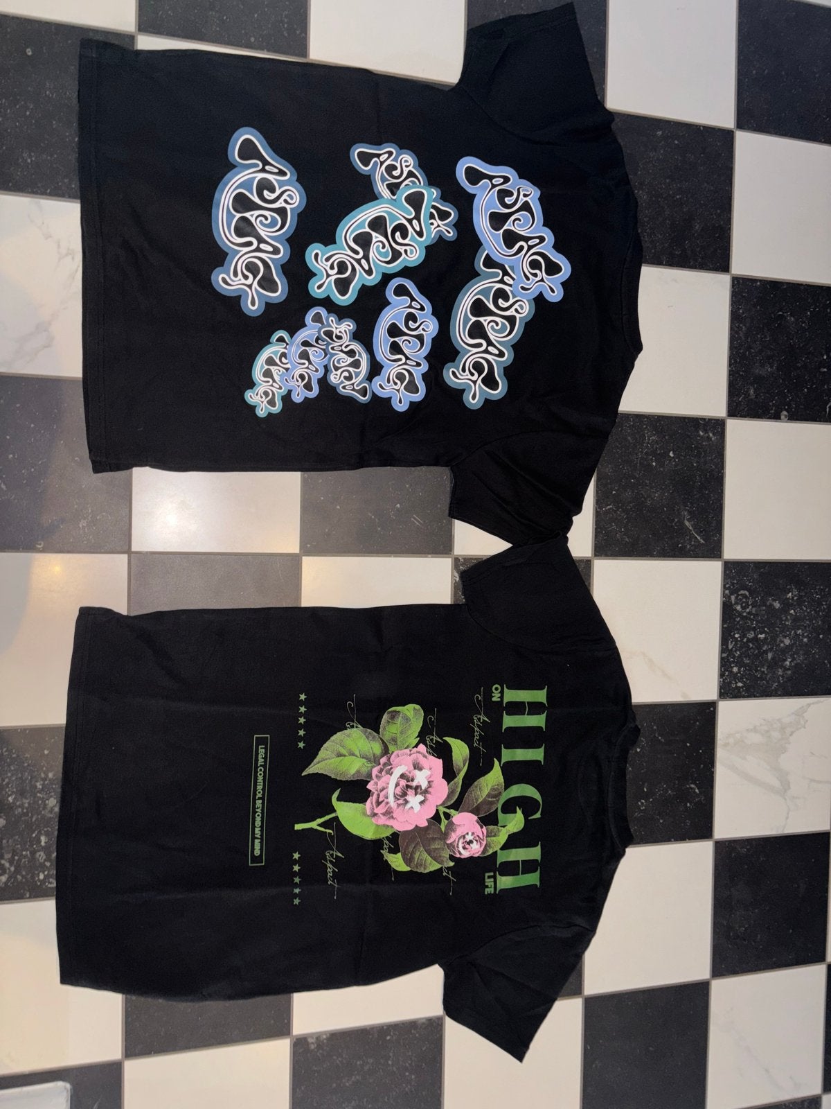 Aspact T-shirts: 2 stuks, vallen als maat S, Ophalen of Verzenden, Zo goed als nieuw, Maat 46 (S) of kleiner, Zwart