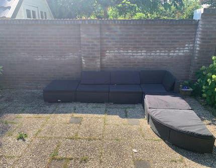 Loungeset met kussens!, Ophalen, Gebruikt