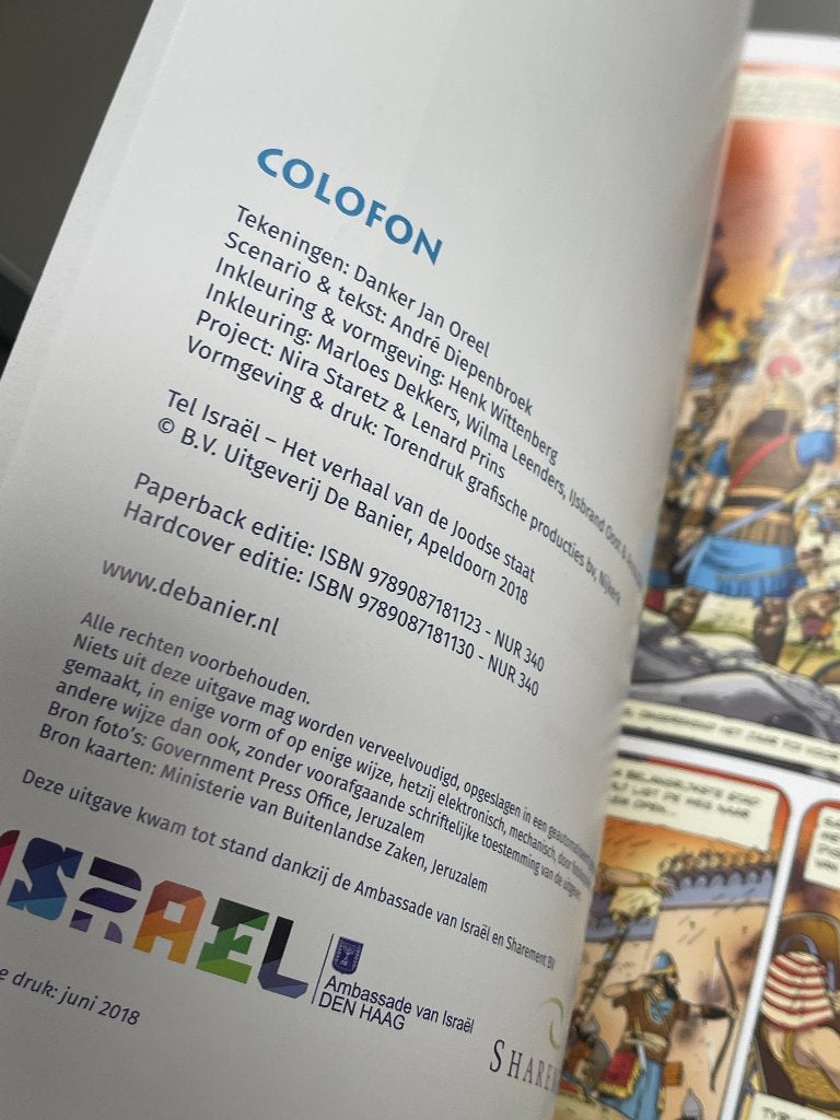 stripverhaal Tel Israel - Het verhaal van de Joodse staat, 20e eeuw of later, Overige gebieden, Nieuw, Ophalen of Verzenden