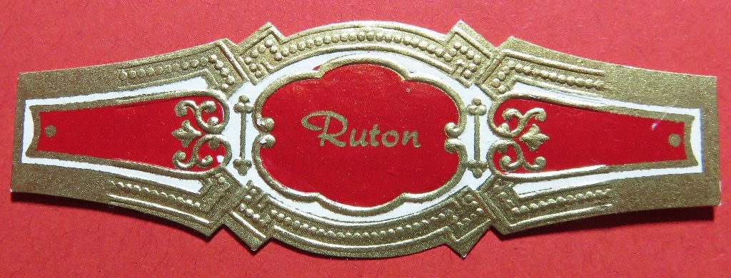 Sigarenbandje Reclamebandje Ruton, Verzenden, Gebruikt, Sigarenbandjes