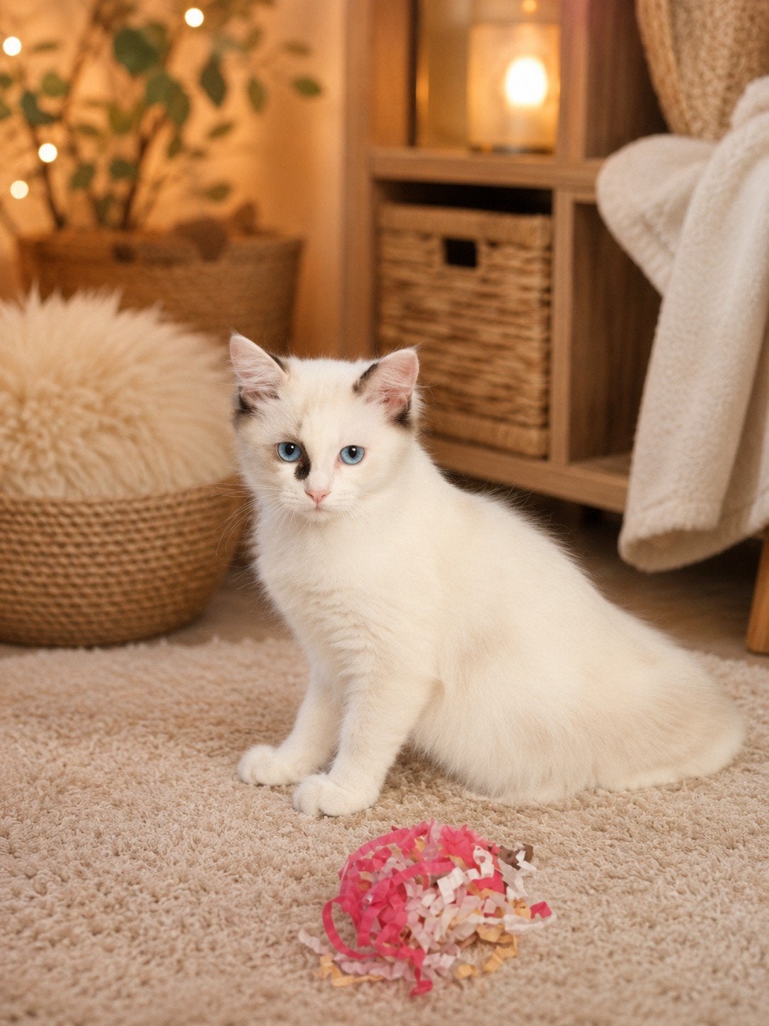 ragdoll kitten 1 dametje, Poes, Ontwormd, 0 tot 2 jaar