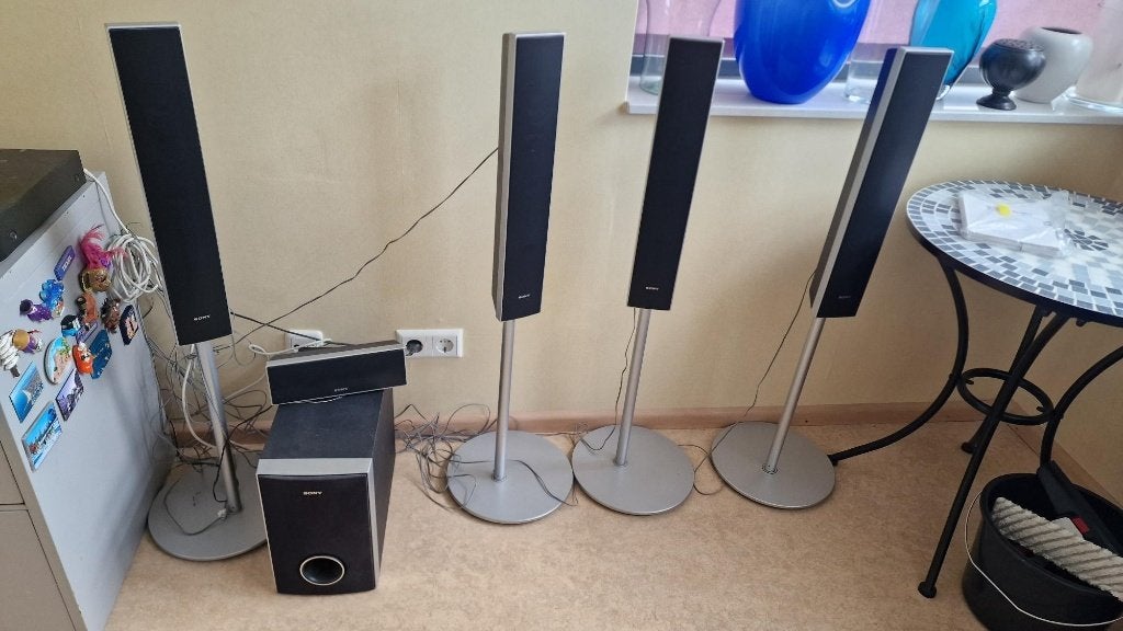 Sony Receiver STR-KS1100met complete Sony home cinema set, 70 watt of meer, Ophalen of Verzenden, Overige spelers, Sony