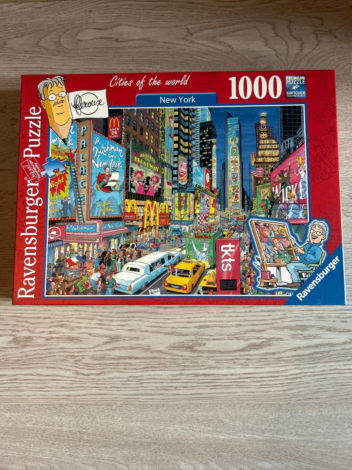 Ravensburger Legpuzzel New York Cities of the World 1000 stu, Hobby en Vrije tijd, Ophalen of Verzenden, 500 t/m 1500 stukjes