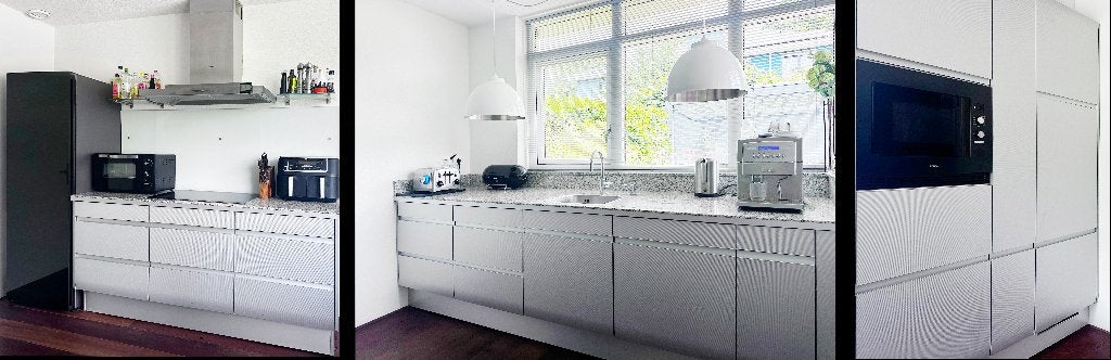 Complete Siematic keuken, 3 blokken, alu, Ophalen, Gebruikt, Graniet of Steen