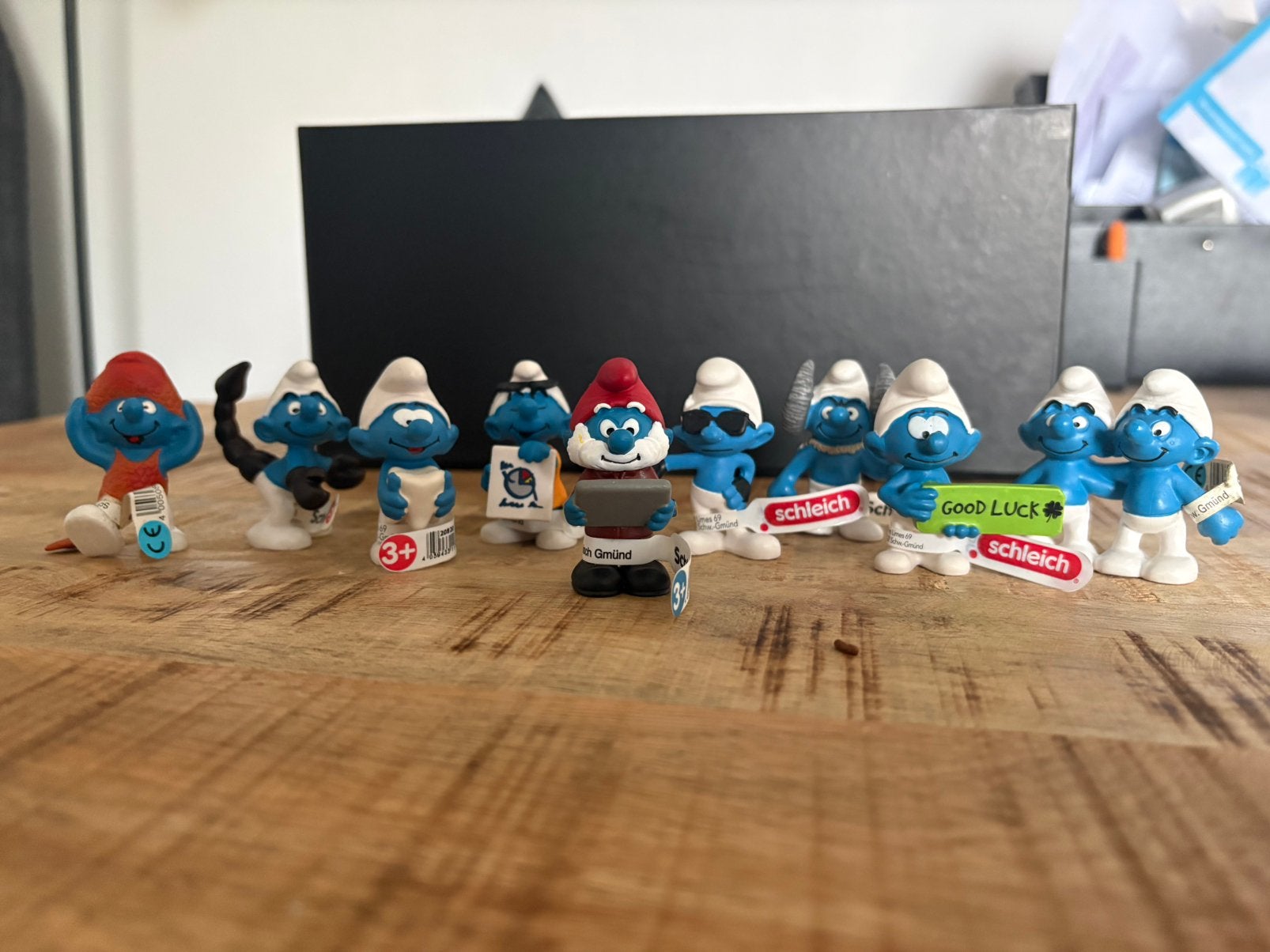 Schleich Smurfen figuren - Zo goed als nieuw, Ophalen of Verzenden, Zo goed als nieuw, Verschillende Smurfen, Poppetje, Figuurtje of Knuffel