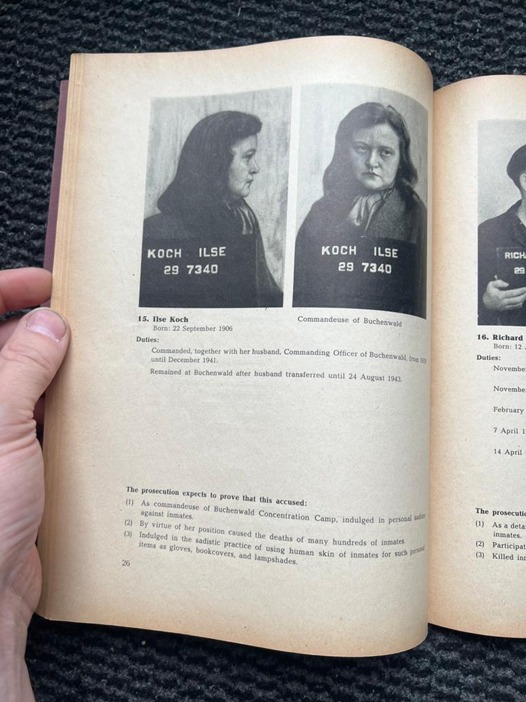 WO2 Amerikaans Buchenwald Case War Crimes Trial 1947, Verzamelen, Militaria | Tweede Wereldoorlog, Amerika, Ophalen of Verzenden